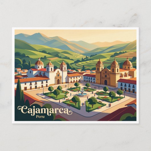 Cajamarca Peru Briefkaart (Voorkant)