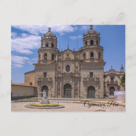 Cajamarca, Perú, Iglesia San Francisco Briefkaart (Voorkant)