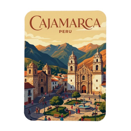 Cajamarca, Peru Peru Magneet (Verticaal)