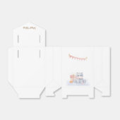 Cajita personalizada Hipopótamo Gris Bedankdoosjes (Uitgevouwen)