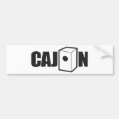 Cajon Bumpersticker (Voorkant)