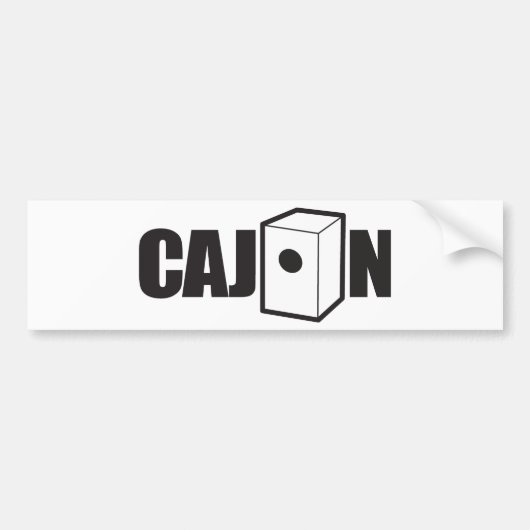 Cajon Bumpersticker (Voorkant)