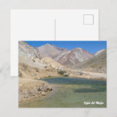 Cajón del Maipo, Briefkaart van Chili (Voorkant / Achterkant)