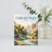 Cajón del Maipo Chilië Briefkaart (Staand voorkant)