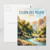 Cajón del Maipo Chilië Briefkaart (Voorkant / Achterkant)