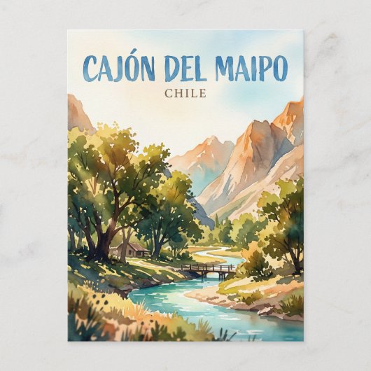 Cajón del Maipo Chilië Briefkaart (Voorkant)