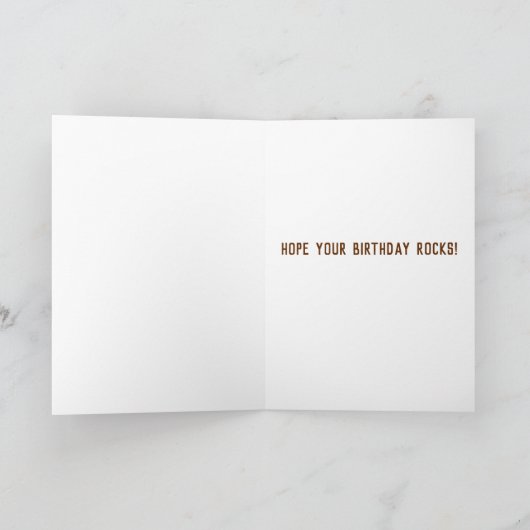 Cajon Drum Happy Birthday Kaart (Binnen)