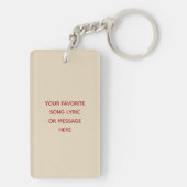 Cajon Drum Persoonlijke Sleutelhanger (achterkant)