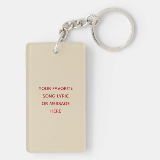 Cajon Drum Persoonlijke Sleutelhanger (achterkant)