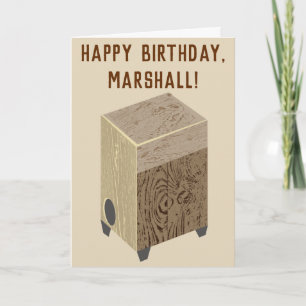 Cajon Drum Verjaardagskaart Kaart