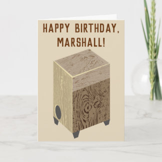 Cajon Drum Verjaardagskaart Kaart