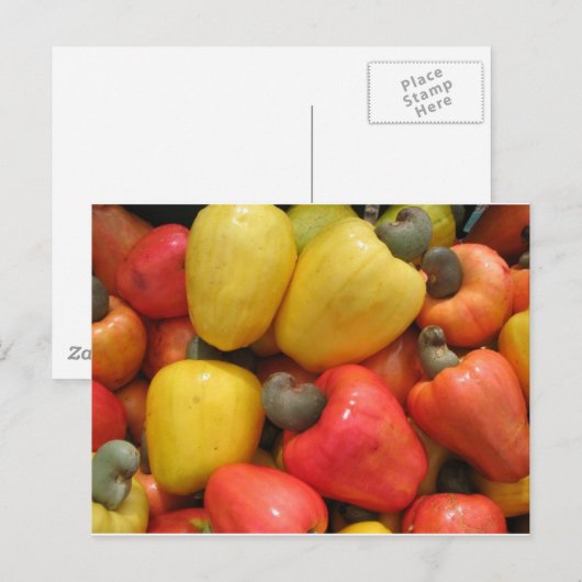 Caju, natureza mãe briefkaart (Voorkant / Achterkant)