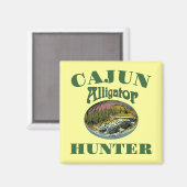 Cajun Alligator Hunter Magnet (Voorkant / Achterkant)