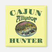 Cajun Alligator Hunter Magnet (Voorkant)