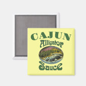Cajun Alligator Sauce Magnet (Voorkant / Achterkant)