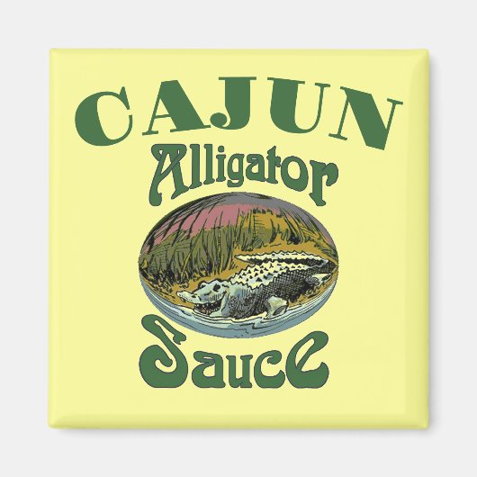 Cajun Alligator Sauce Magnet (Voorkant)