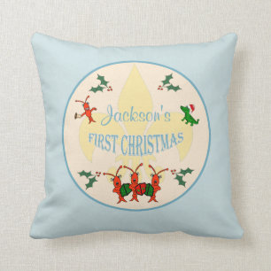 Cajun Baby Boy eerste kerstmis Kussen