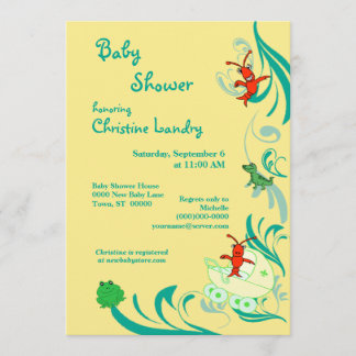 Cajun Baby shower Geslacht Neutraal Kaart