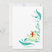 Cajun Baby shower Geslacht Neutraal (wit) Kaart (Achterkant)