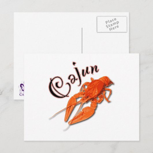 Cajun-Briefkaart Briefkaart (Voorkant / Achterkant)