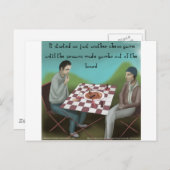 Cajun Chess Funny Cartoon Briefkaart (Voorkant / Achterkant)
