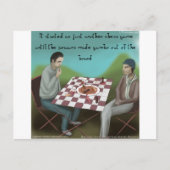 Cajun Chess Funny Cartoon Briefkaart (Voorkant)