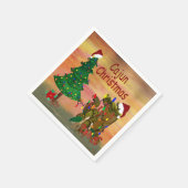 Cajun Christmas Holiday party Servet (Hoek)