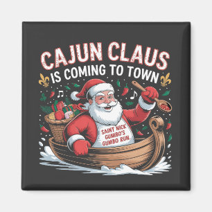 Cajun Clause komt naar de stad Kerst Krampus Magneet