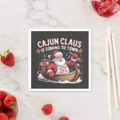 Cajun Clause komt naar de stad Kerstdag Krampus  Servet (Insitu)