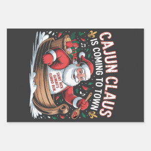Cajun Clause komt naar kerststad Krampus Inpakpapier Vel