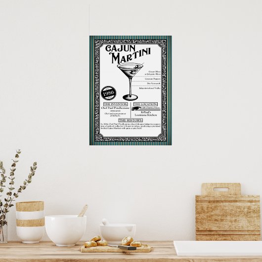 Cajun Cocktail Poster (Keuken)