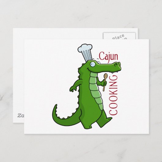 cajun_cooking briefkaart (Voorkant / Achterkant)