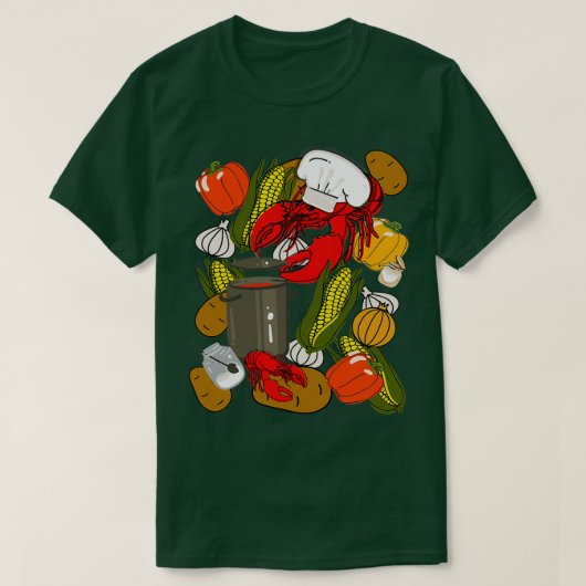 Cajun Cooking Crawfish Gumbo Louisiana T-shirt (Design voorkant)