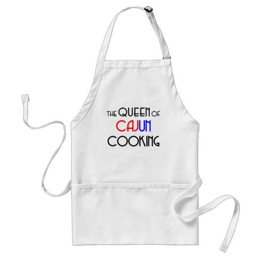 cajun cooking queen standaard schort (Voorkant)