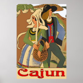 Cajun Couple met Oaks Poster