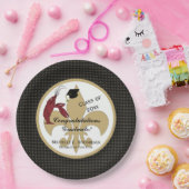 Cajun Crawfish Afstuderen in Black en Gold Papieren Bordje (Feest)