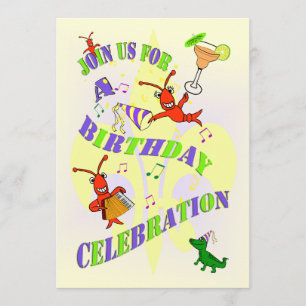 Cajun Crawfish Birthday Party Invitation Kaart