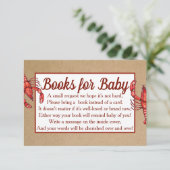 Cajun Crawfish Boekaanvraag Informatiekaartje (Staand voorkant)