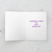 Cajun Crawfish Congratulations Cher Graduation Kaart (Binnen)