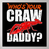 Cajun Crawfish Crayfish Gift Lover Poster (Voorkant)