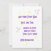 Cajun Crawfish en Alligator Fleur de Lis Party Kaart (Achterkant)