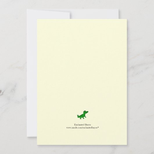 Cajun Crawfish Fleur de Lis Afstuderen Invitation Kaart (Achterkant)