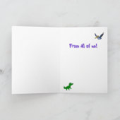 Cajun Crawfish Happy Birthday Kaart (Binnen)