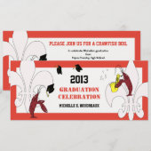 Cajun Crawfish Jazz Graduation Party Kaart (Voorkant / Achterkant)