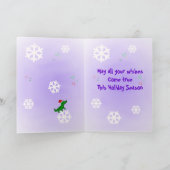 Cajun Crawfish Let it Sneaux Christmas Feestdagen Kaart (Binnen)