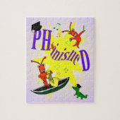 Cajun Crawfish PhD "PHinisheD" voltooid Legpuzzel (Verticaal)