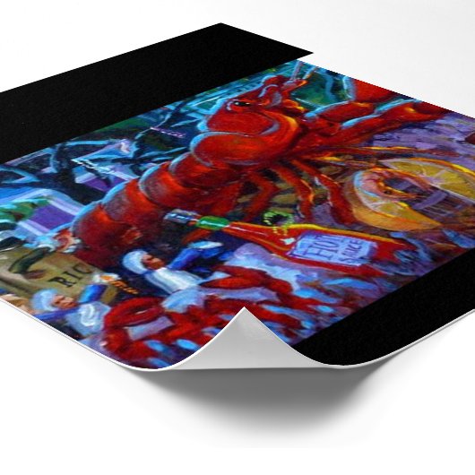 CAJUN CRAWFISH POSTER (Hoek)