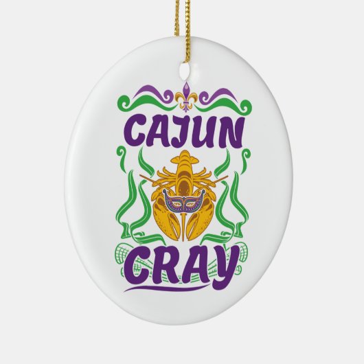 Cajun Cray Crawfish Boil Louisiana New Orleans Keramisch Ornament (Rechts)