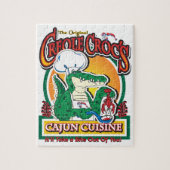 Cajun Creole Mardi Gras Crocodile Legpuzzel (Verticaal)