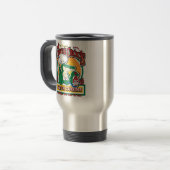 Cajun Creole Mardi Gras Crocodile Reisbeker (Voorkant links)